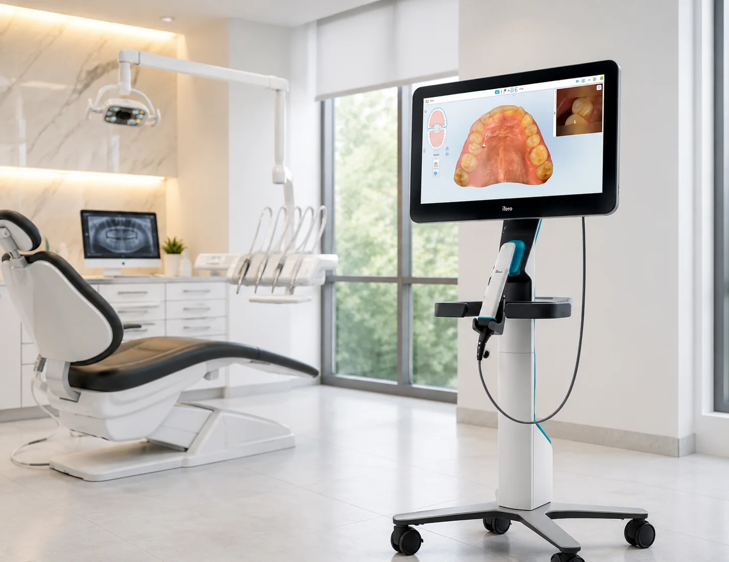 Digital dental scanner inside a Harmony clinic